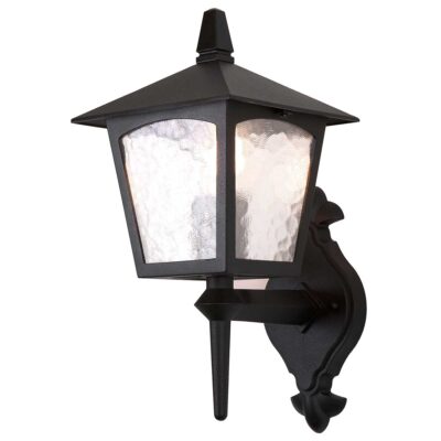 Kingscastle Traditional Outdoor Wall Lantern Black