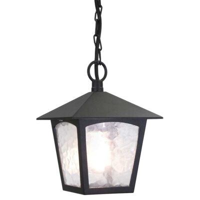 Kingscastle Traditional Porch Chain Lantern Black
