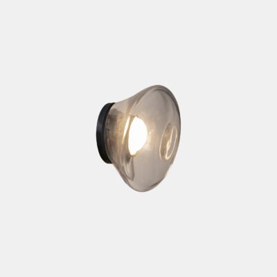 Kingscliff Contemporary Dewdrop Glass Wall Light Frosted Transparent