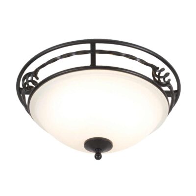 Kingscliff Hollow French Provincial Ceiling Flush Black