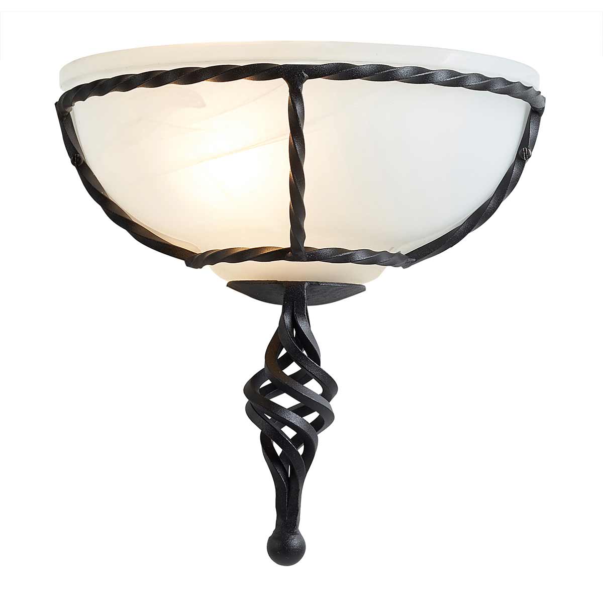 Kingscliff Hollow French Provincial Wall Light Black