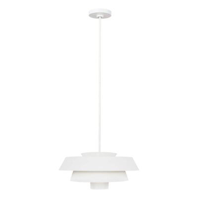 Kingscourt Tiered Pendant Matte White