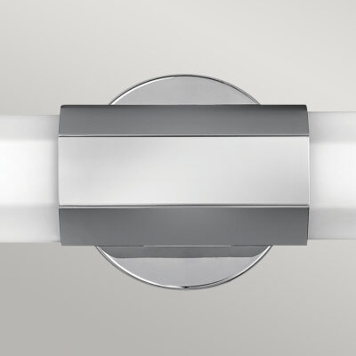 Kingsleigh Retro Modern Dual LED Wall Light Polished Chrome — detail view