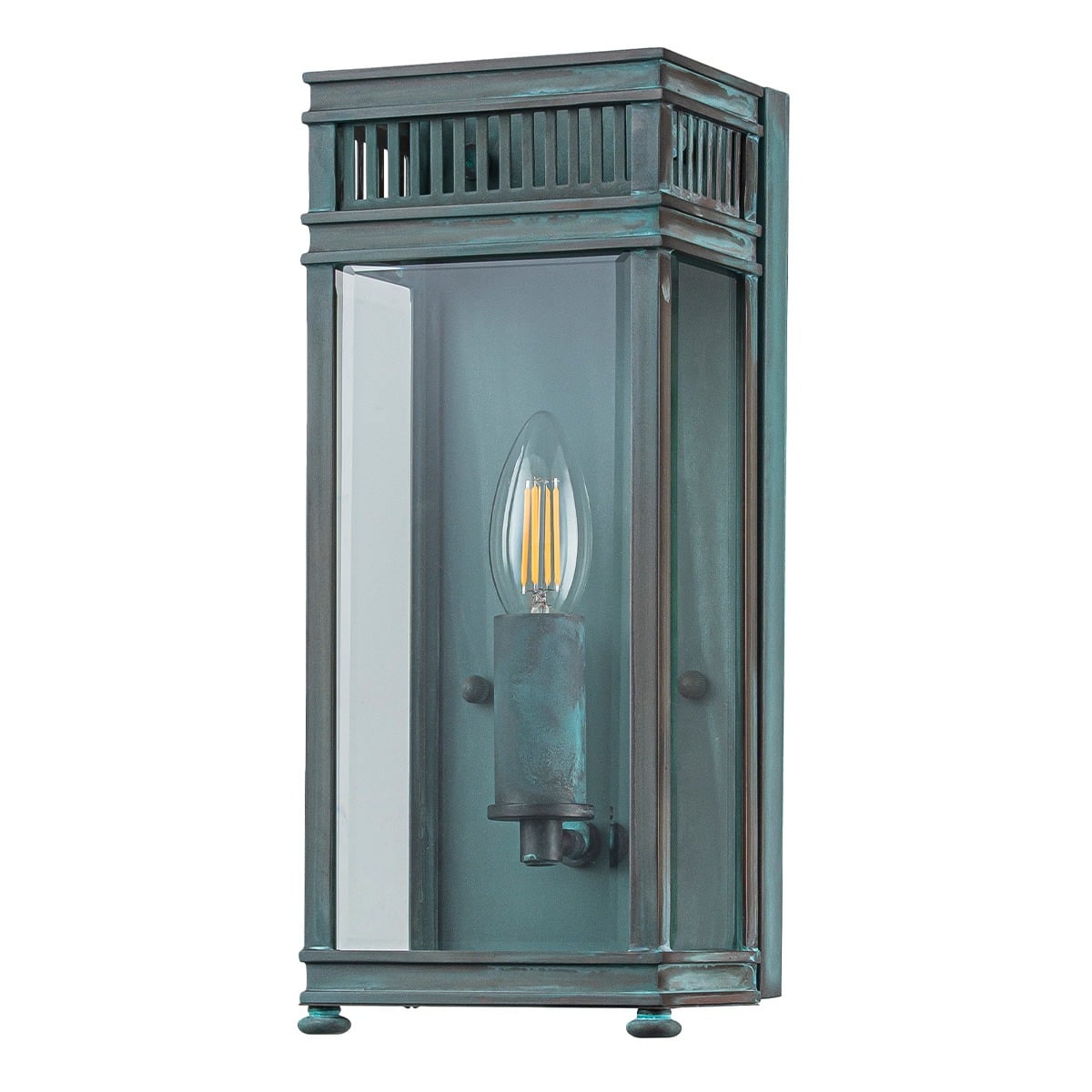 Kingsley Half Georgian Half Lantern Outdoor Wall Light Verdigris Kingsley Half Georgian Half Lantern Outdoor Wall Light Verdigris