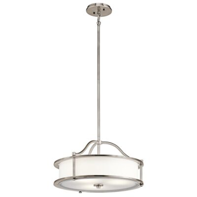 Kingsley Hall Hamptons Drum Pendant Classic Pewter