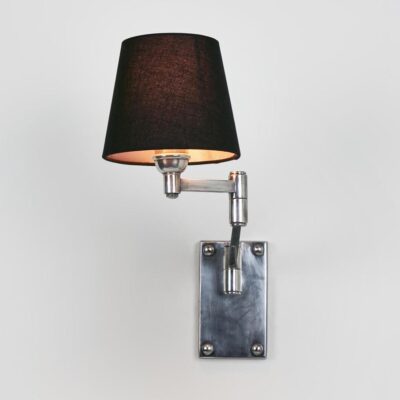 Kingsley Hamptons Swing Arm Wall Light Antique Silver