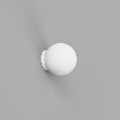 Kingsley Round Contemporary Orb Wall Light White