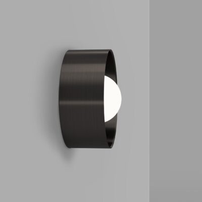 Kingsley Round Contemporary Wall Light Bronze