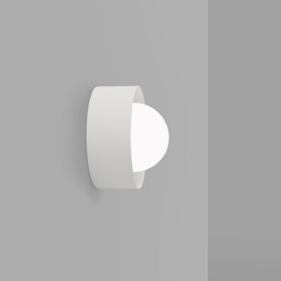 Kingsley Round Contemporary Wall Light White
