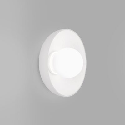 Kingsley Round Contemporary Wall Light White