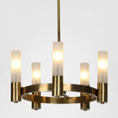 Kingsley Wagon Wheel Ceiling Pendant Antique Brass