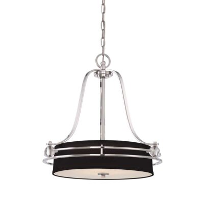 Kingsmere Row Hamptons Style 4 Light Pendant Imperial Silver