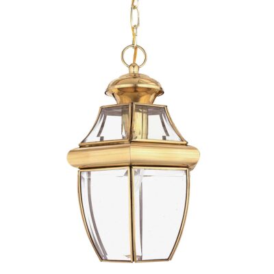 Kingsmill Traditional Hexagonal Chain Lantern Polished Brass
