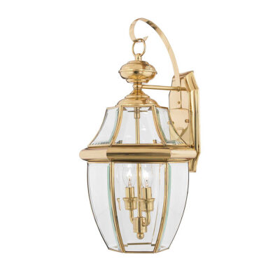 Kingsmill Traditional Large Wall Lantern Polished Brass
