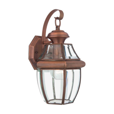 Kingsmill Traditional Outdoor Wall Lantern Aged Copper