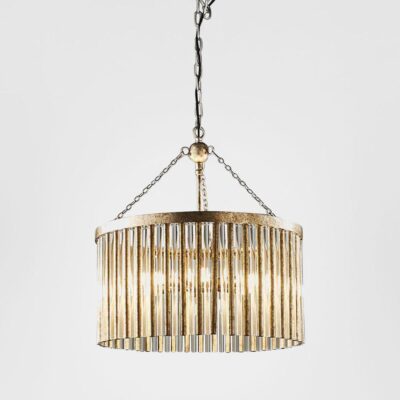 Kingsview French Provincial Crystal Chandelier Antique Silver