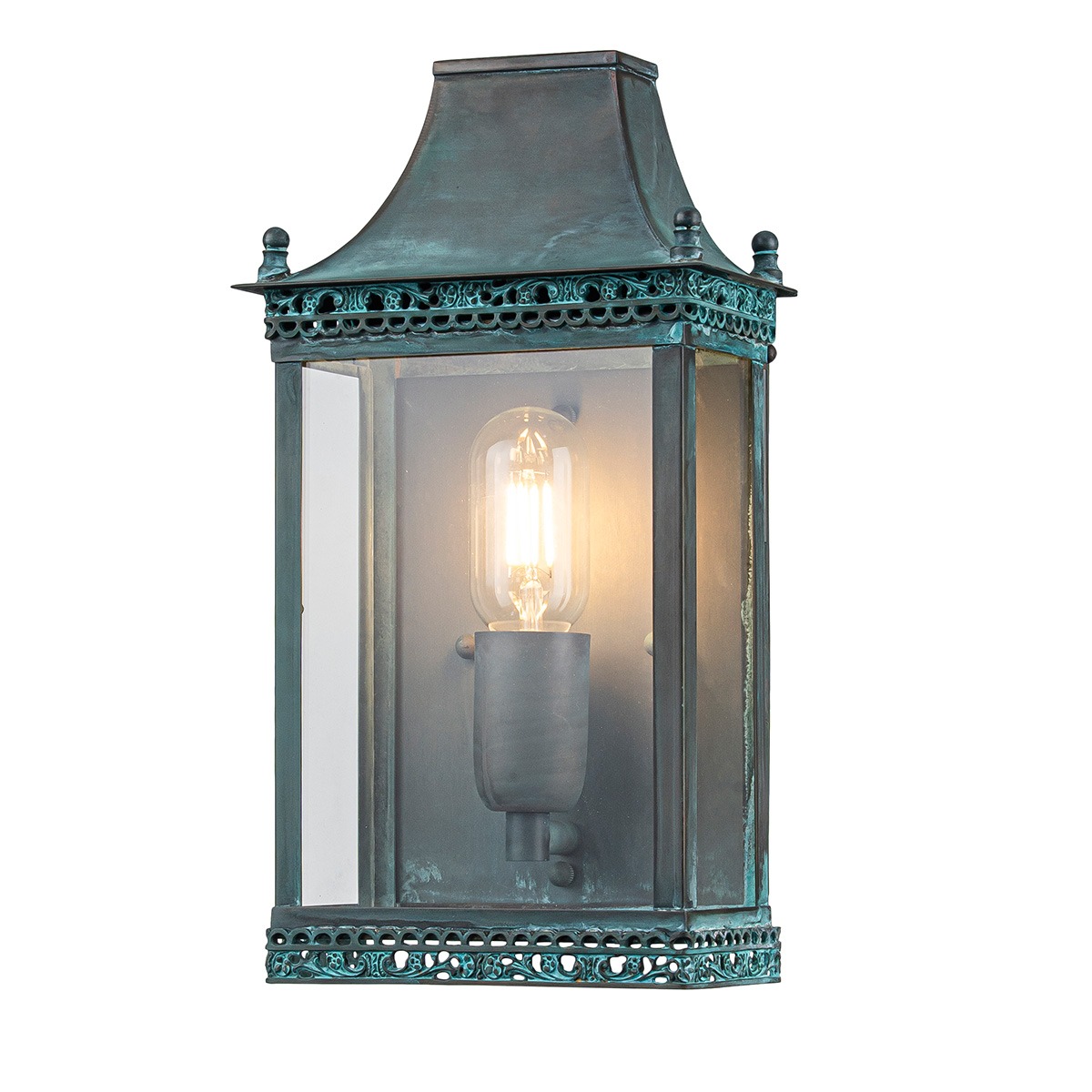 Kingswell Verdigris Traditional Wall Lantern