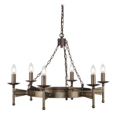 Kingswood Manor Country Ring Chandelier Old Bronze