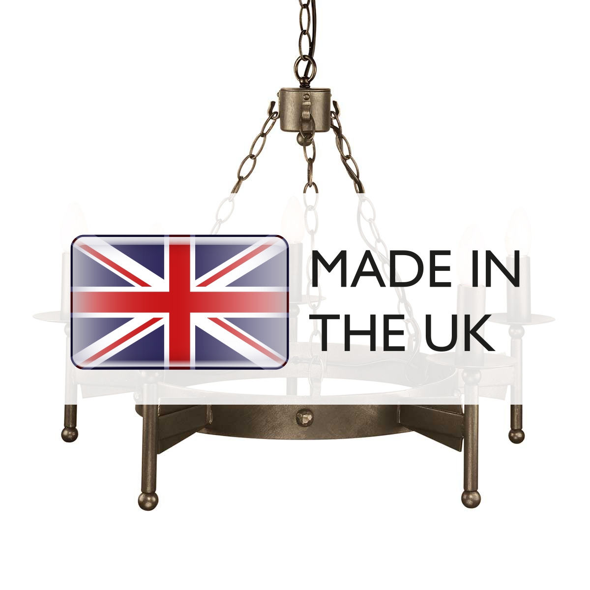Kingswood Manor Gothic Ring Chandelier in Old Bronze Kingswood Manor Gothic Ring Chandelier in Old Bronze