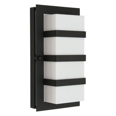 Kirkham Art Deco Outdoor Wall Light Black