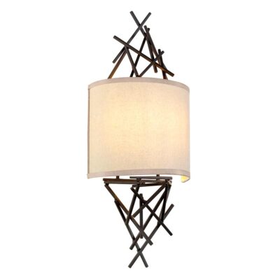 Kyoto Grove Sculptural Wall Light in Aged Bronze