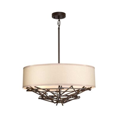 Kyoto Grove Transitional Cluster Pendant Bronze