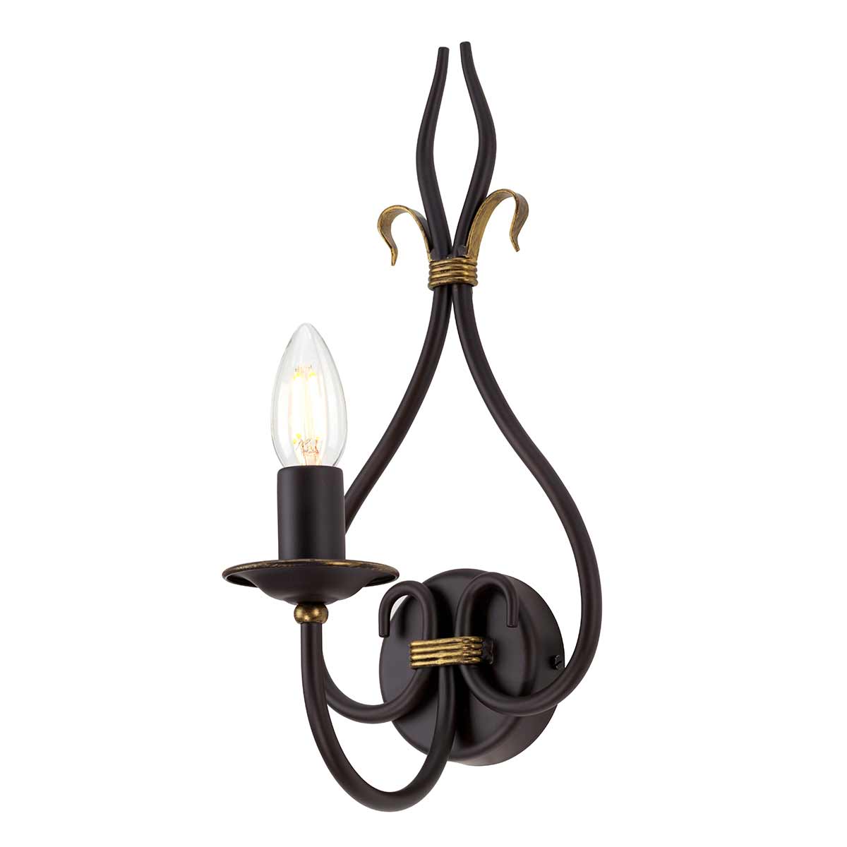 Lakemere French Provincial Wall Light Rust and Gold