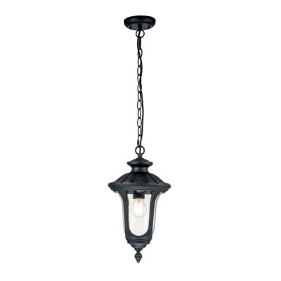 Lakemoor Traditional Chain Lantern Textured Black