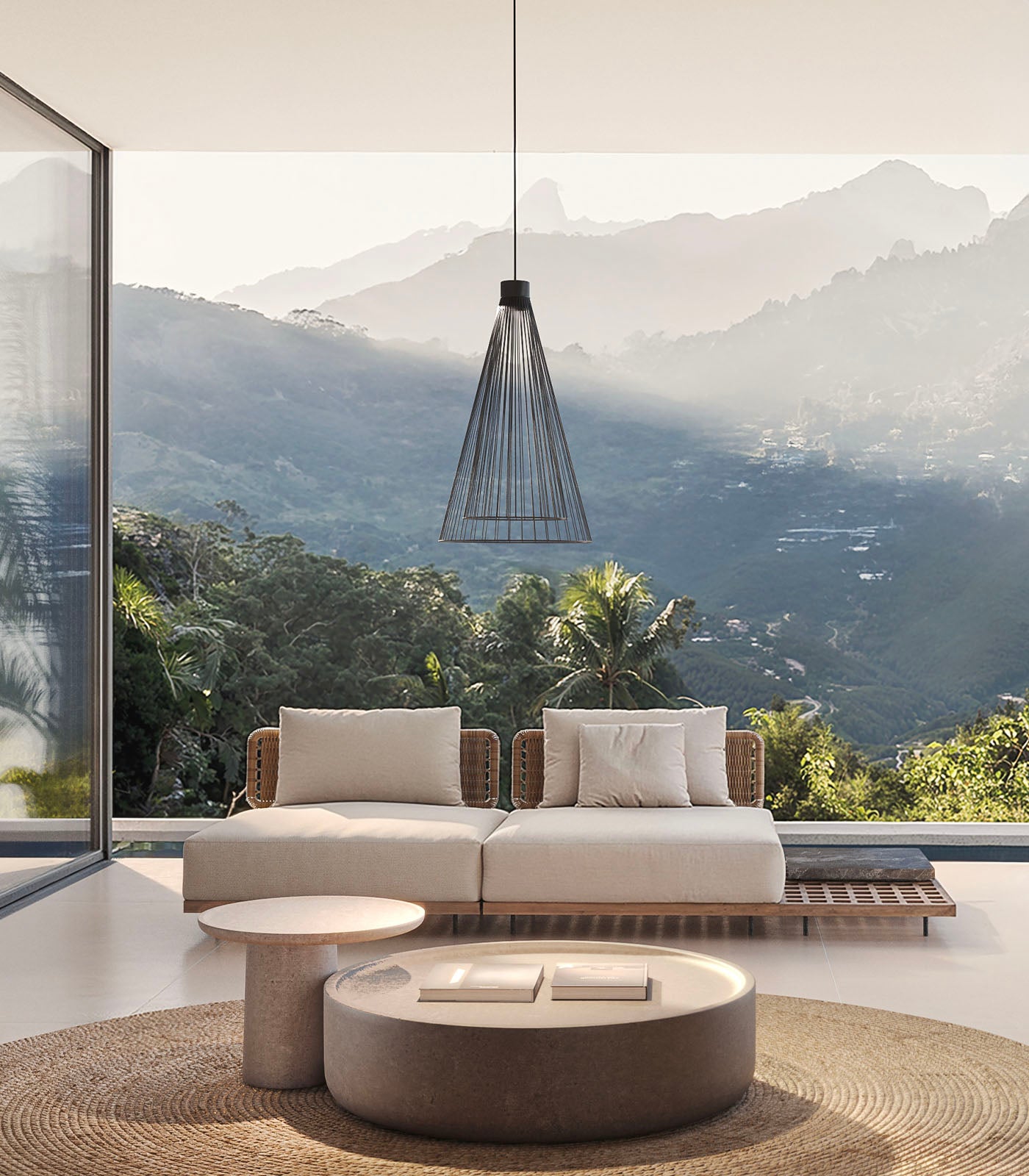 Landmark Grove Contemporary Cone Outdoor Pendant Light Matte Black Landmark Grove Contemporary Cone Outdoor Pendant Light Matte Black