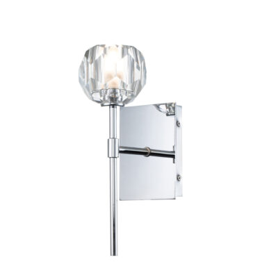 Lanesend Gate Crystal Wall Light Polished Chrome