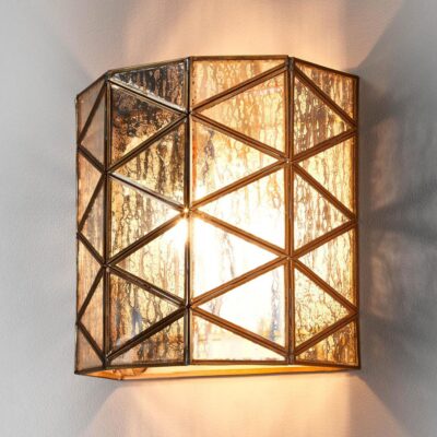 Langley Heritage Half Round Wall Light Antique Copper