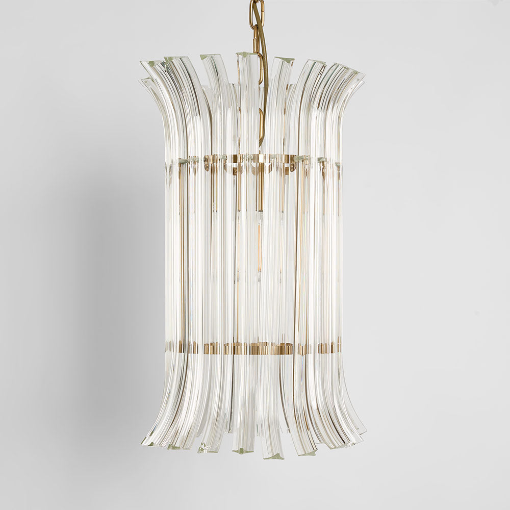 Lansdowne Hollywood Regency Glass Petal Chandelier Clear Lansdowne Hollywood Regency Glass Petal Chandelier Clear
