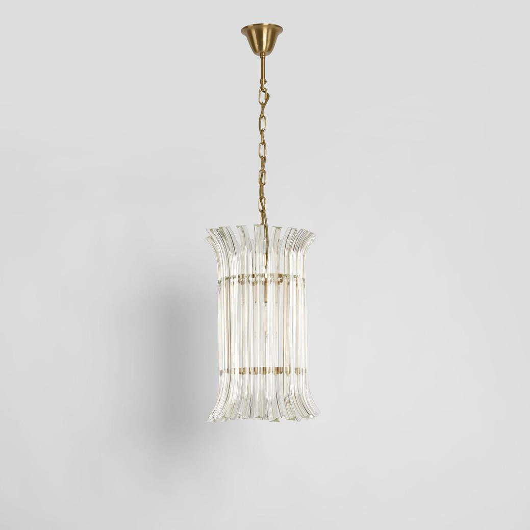 Lansdowne Hollywood Regency Glass Petal Chandelier Clear Lansdowne Hollywood Regency Glass Petal Chandelier Clear