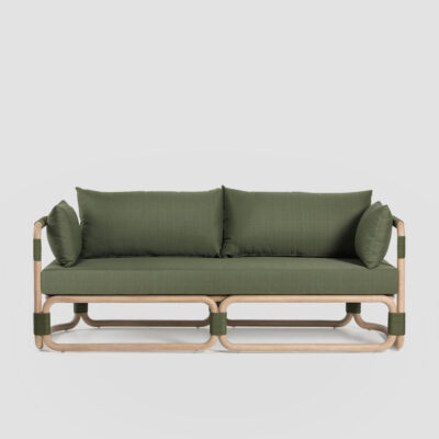 Larchmont Hamptons Outdoor Sofa Forest Green