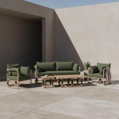 Larchmont Hamptons Outdoor Sofa Forest Green