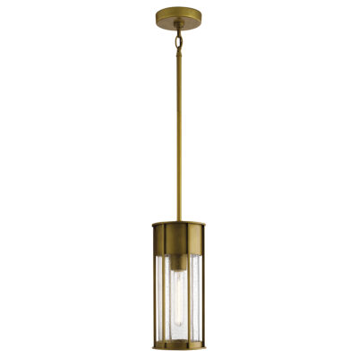 Larkbury Heritage Outdoor Pendant Light Painted Natural Brass