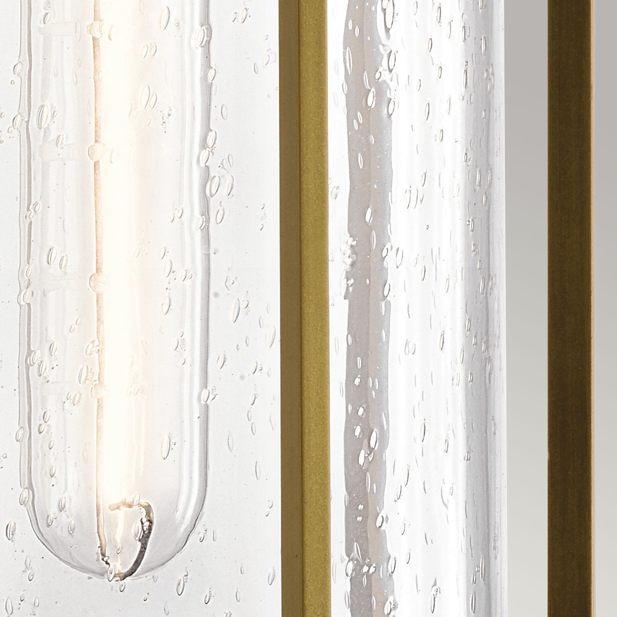 Larkbury Heritage Outdoor Wall Lantern Natural Brass Larkbury Heritage Outdoor Wall Lantern Natural Brass β detail view