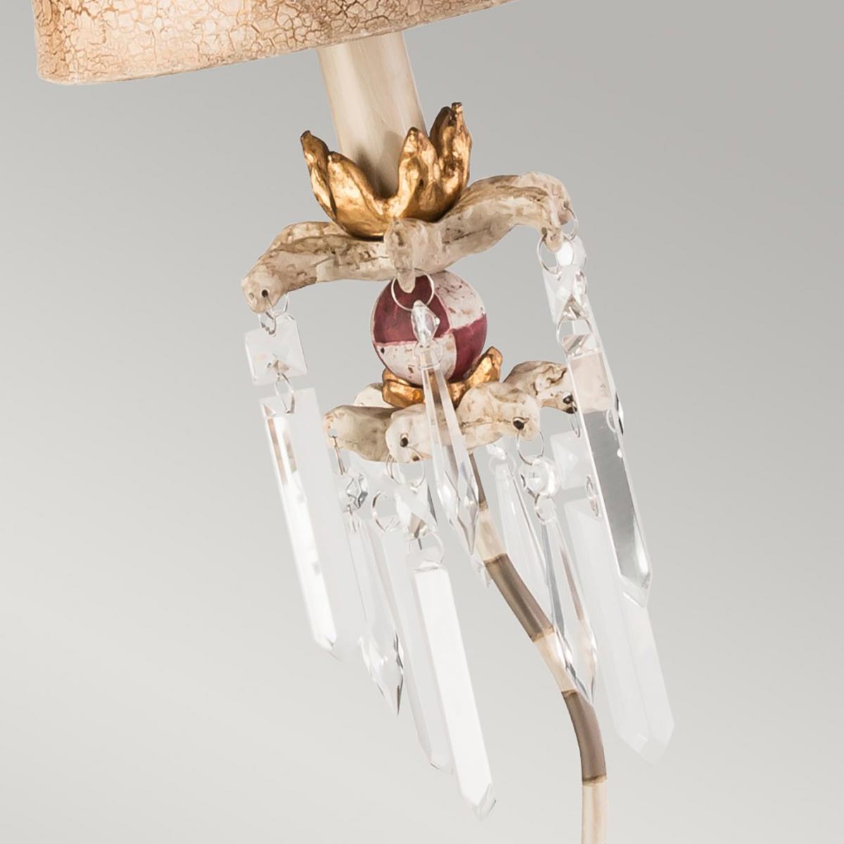 Larkspur Hollow French Provincial Table Lamp Cream and Gold Larkspur Hollow French Provincial Table Lamp Cream and Gold — detail view