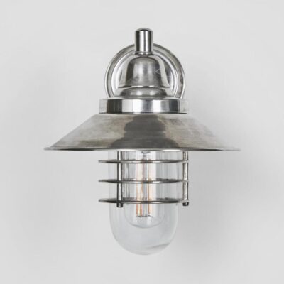 Laurelton Nautical Outdoor Wall Light Antique Silver
