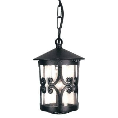 Ledbourne Traditional Chain Lantern Black