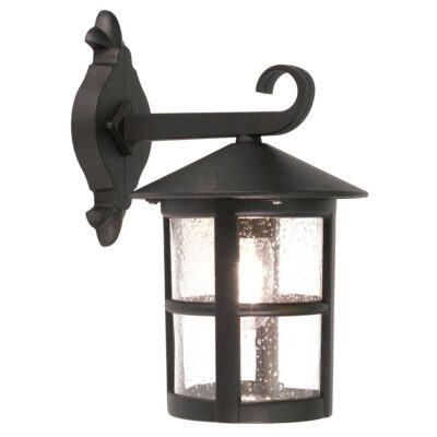 Ledbourne Traditional Coach Wall Lantern Black