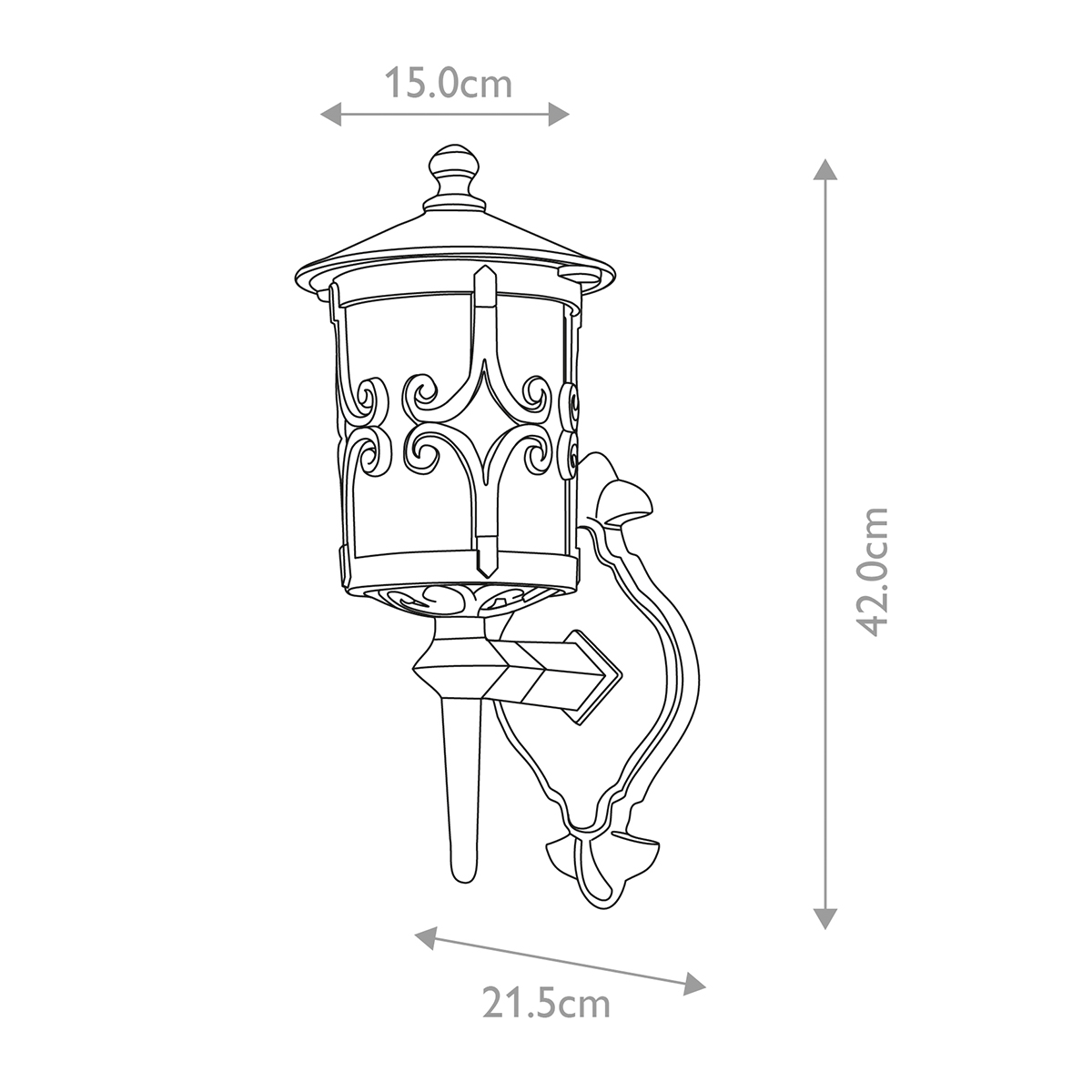 Ledbourne Traditional Outdoor Wall Lantern Black Ledbourne Traditional Outdoor Wall Lantern Black