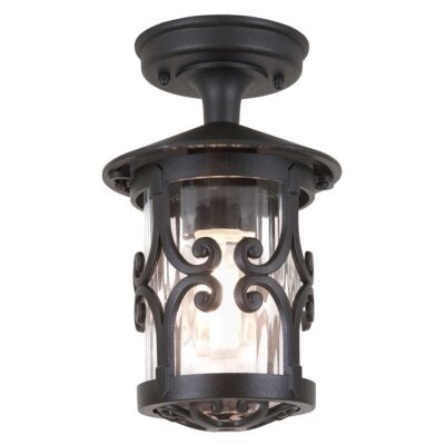Ledbourne Traditional Porch Lantern Black