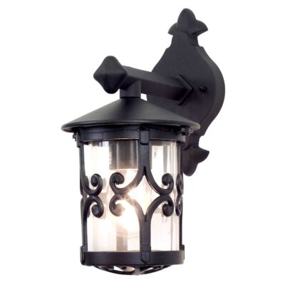 Ledbourne Traditional Wall Down Lantern Black
