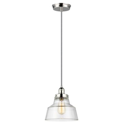 Ledbury Cross Hamptons Pendant Light Polished Nickel