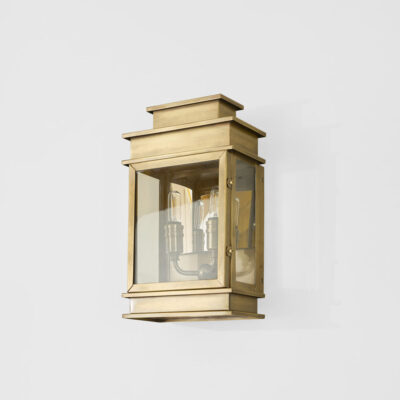 Ledbury Hamptons Outdoor Wall Lantern Antique Brass