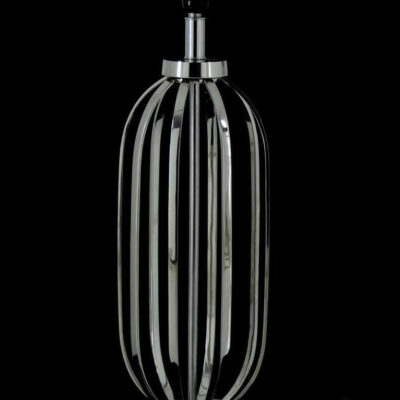 Lindale Hamptons Oval Cage Pendant Light Polished Nickel