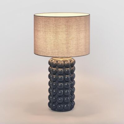 Longton Hamptons Bubble Ceramic Table Lamp Blue