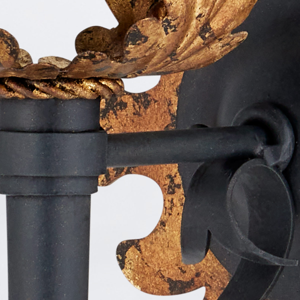 Lord Ashford Artistic Wall Light Black and Gold Leaf Lord Ashford Artistic Wall Light Black and Gold Leaf — detail view