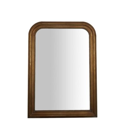 Mansfield French Provincial Arched Wall Mirror Antique Gold